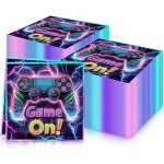 Tianyi - lot de 20 serviettes en papier imprim manette de jeu, dcorations d'anniversaire, papier recycl ...