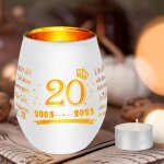 Tianyi - 20e cadeau d'anniversaire pour fille, petite amie, s?ur, collgue, maman 2005 a 2025, photophore ...