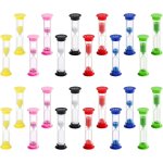 Tianyi - 24pcs horloge à sable sablier horloge à sable colorée 30sec / 1min / 2mins / 3mins / 5mins / ... Tianyi - 24pcs horloge à sable sablier horloge à sable colorée 30sec / 1min / 2mins / 3mins / 5mins / ...