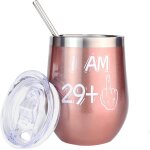 Tianyi - 30me anniversaire - verre a vin en acier inoxydable - cadeau d'anniversaire pour femme - 350 ...