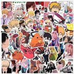 Tianyi - lot de 50 autocollants chainsaw man anime pour ordinateur portable, pare - chocs, planche a ...