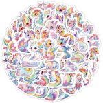 Tianyi - 50 pices autocollants autocollant rflchissant dragon arc - en - ciel fantastique mignon autocollan ...