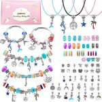 Tianyi - [73 pièces kit de bracelets à breloques, bijoux, loisirs créatifs, jouets pour enfants, anniversaire, ... Tianyi - [73 pièces kit de bracelets à breloques, bijoux, loisirs créatifs, jouets pour enfants, anniversaire, ...