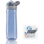 Tianyi - 750ml gris bouteille d'eau, sans paille, facile a nettoyer, tritan matriau flip buse sans bisphnol ...