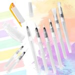 Tianyi - 8 pices stylo pinceau a reservoir, pinceaux aquarelle avec rservoir d'eau remplissable, peinture ...