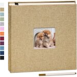 Tianyi - album photo adhésif 40 pages couverture en lin scrapbook 33 x 32 cm album diy surdimensionné ... Tianyi - album photo adhésif 40 pages couverture en lin scrapbook 33 x 32 cm album diy surdimensionné ...