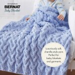 Tianyi - baby blanket - fil a tricoter, vert d'eau, big ball