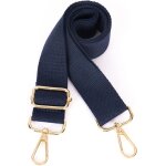 Tianyi - bandoulire large - rglable - bleu marine - 3, 8 cm de large - sac a main en toile - sangles ...