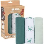 Tianyi - beaba, lot de 3 langes bébé, mousseline de coton biologique, multi - usages : bavoir, nomade, ... Tianyi - beaba, lot de 3 langes bébé, mousseline de coton biologique, multi - usages : bavoir, nomade, ...