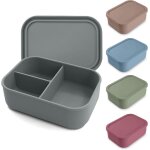 Tianyi - bote a djeuner en silicone avec compartiments - 800 ml - sans bpa - passe au micro - ondes ...