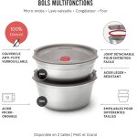 Tianyi - - boîte repas ronde hermétique - inox compatible micro - onde, lave - vaisselle, four et congélateur ... Tianyi - - boîte repas ronde hermétique - inox compatible micro - onde, lave - vaisselle, four et congélateur ...