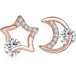 Tianyi - boucle d'oreille en argent 925 clou et puce femme fille l'étoile et la lune orné zircon cadeau ... Tianyi - boucle d'oreille en argent 925 clou et puce femme fille l'étoile et la lune orné zircon cadeau ...