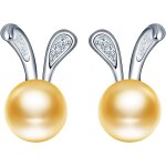 Tianyi - boucles d'oreilles de femme fille en argent 925, boucles d'oreilles de perle, clous d'oreilles ...