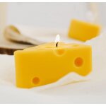 Tianyi - bougie parfume en forme de fromage, 120 g d'arme en cire de soja pour dcoration de table, ...