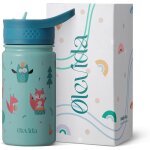 Tianyi - bouteille d'eau pour enfants en acier inoxydable avec bouchon et paille - garde au chaud et ...