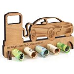 Tianyi - cadeau d'anniversaire en bois, cadeau d'argent pour permis de conduire, nouvelle voiture, stations ...