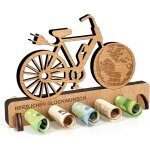 Tianyi - cadeau d'anniversaire en bois, cadeau en argent, vlo, cadeau en argent, pour cyclistes, vlo ...