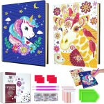 Tianyi - carnet de notes de peinture diamant a5, motif licorne, cadeau d'anniversaire pour fille de 5 ...