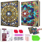 Tianyi - carnet de notes de peinture diamant a5, motif mandalas, cadeau d'anniversaire pour fille de ...