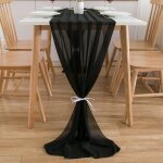 Tianyi - chemin de table en mousseline de soie décoration de table de mariage décoration d'anniversaire, ... Tianyi - chemin de table en mousseline de soie décoration de table de mariage décoration d'anniversaire, ...