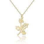 Tianyi - collier fleur de naissance personnalisé en or ou argent - bijou elégant et significatif pour ... Tianyi - collier fleur de naissance personnalisé en or ou argent - bijou elégant et significatif pour ...