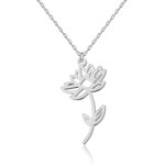Tianyi - collier fleur de naissance personnalisé en or ou argent - bijou elégant et significatif pour ... Tianyi - collier fleur de naissance personnalisé en or ou argent - bijou elégant et significatif pour ...