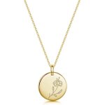 Tianyi - collier fleur de naissance personnalisé en or ou argent - bijou elégant et significatif pour ... Tianyi - collier fleur de naissance personnalisé en or ou argent - bijou elégant et significatif pour ...