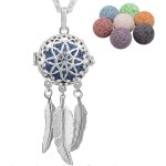 Tianyi - colliers longs pour femme, diffuseur d'aromathrapie pour huiles essentielles pendentif attrape ...