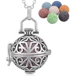 Tianyi - colliers longs pour femme, diffuseur d'aromathrapie pour huiles essentielles pendentif attrape ...