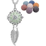 Tianyi - colliers longs pour femme, diffuseur d'aromathrapie pour huiles essentielles pendentif attrape ...