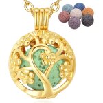 Tianyi - colliers longs pour femme, diffuseur d'aromathrapie pour huiles essentielles pendentif attrape ...