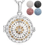 Tianyi - colliers longs pour femme, diffuseur d'aromathrapie pour huiles essentielles pendentif attrape ...