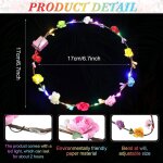 Tianyi - couronne de fleurs led, led bandeau fleur, bandeaux a fleurs a led, bandeau couronne led, pour ...