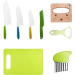 Tianyi - couteau enfant qui ne coupe pas, lot de 8 kit cuisine enfant 2 ans, ustensiles de cuisine enfant, ... Tianyi - couteau enfant qui ne coupe pas, lot de 8 kit cuisine enfant 2 ans, ustensiles de cuisine enfant, ...