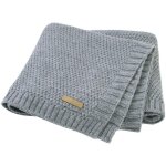 Tianyi - couverture bb tricot enfant douce et douillette, plaid bebe - 80x100 cm, couvertures polaire ...