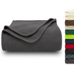 Tianyi - couverture douillette, 130x170 cm, polaire, microfibre, gris foncé Tianyi - couverture douillette, 130x170 cm, polaire, microfibre, gris foncé