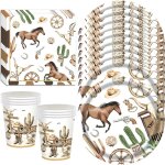 Tianyi - cowboy vaisselle de fte cheval vaisselle dcoration d'anniversaire western cowboy vaisselle ...