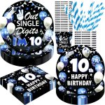 Tianyi - dcorations de 10e anniversaire pour garons, fournitures de fte d'anniversaire pour garon ...