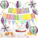 Tianyi - décoration anniversaire kit, guirlande fête d'anniversaire déco accessoires, happy birthday ... Tianyi - décoration anniversaire kit, guirlande fête d'anniversaire déco accessoires, happy birthday ...
