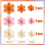 Tianyi - decoration fete lot de 9 fleurs papier, décorations d'anniversaire, festival guirlande papier, ... Tianyi - decoration fete lot de 9 fleurs papier, décorations d'anniversaire, festival guirlande papier, ...