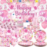 Tianyi - dcoration de fte d'anniversaire ballerine, accessoires de fte de ballet, assiettes, tasses, ...