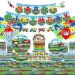 Tianyi - décorations de fête d'anniversaire de transport ¿ fournitures de fête de transport, assiettes, ... Tianyi - décorations de fête d'anniversaire de transport ¿ fournitures de fête de transport, assiettes, ...