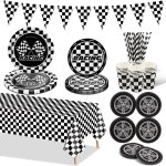 Tianyi - décorations pour une fête d'anniversaire de voiture de course avec assiettes en papier nappe ... Tianyi - décorations pour une fête d'anniversaire de voiture de course avec assiettes en papier nappe ...