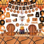 Tianyi - dcorations de fte de basket - ball, fournitures de fte d'anniversaire de basket - ball - ...