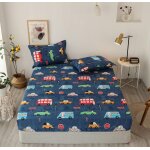 Tianyi - drap - housse, 120 x 200 cm, a motif de voitures de dessin anim, en microfibre douce, pour ...