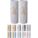 Tianyi - drap housse 60x120 cm - lot de 2 draps en jersey peigné 100% coton bio - gris perle - pour matelas ... Tianyi - drap housse 60x120 cm - lot de 2 draps en jersey peigné 100% coton bio - gris perle - pour matelas ...