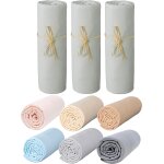 Tianyi - drap housse 60x120 cm - lot de 3 draps en jersey peigné 100% coton bio - gris perle - pour matelas ... Tianyi - drap housse 60x120 cm - lot de 3 draps en jersey peigné 100% coton bio - gris perle - pour matelas ...