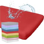 Tianyi - drap housse avec protge - matelas intgr 60x120 cm (rouge) pour lit bb