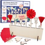 Tianyi - emballage cadeau argent a faire soi - mme : bac a fleurs en bois comme bote cadeau pour billets ...