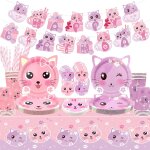 Tianyi - ensemble de fournitures de fête d'anniversaire pour chat comprenant une bannière « happy birthday ... Tianyi - ensemble de fournitures de fête d'anniversaire pour chat comprenant une bannière « happy birthday ...